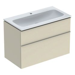 Geberit iCon Set Möbelwaschtisch schmaler Rand 2 Schubladen An. 90cm KeraTect Sandgr... GEBERIT-502333JL1 4025410943378 (Abb. 1)