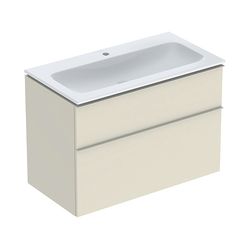 Geberit iCon Set Möbelwaschtisch schmaler Rand 2 Schubladen An. 90cm KeraTect Sandgr... GEBERIT-502333JL1 4025410943378 (Abb. 1)