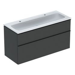 Geberit iCon Set Möbelwaschtisch schmaler Rand 2 Schubladen, Ansch. 120cm, Lava lack... GEBERIT-502338JK1 4025410943569 (Abb. 1)