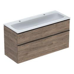 Geberit iCon Set Möbelwaschtisch schmaler Rand 2 Schubladen Ansch. 120cm, Nussbaum h... GEBERIT-502338JR1 4025410943583 (Abb. 1)