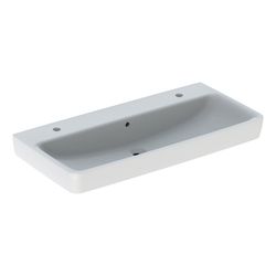 Geberit Renova Plan Aufsatzwaschtisch, Breite 100cm, Tiefe 48cm, Hahnloch links, rec... GEBERIT-501932001 4025410952226 (Abb. 1)