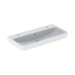 Geberit Renova Plan Aufsatzwaschtisch, Breite 100cm, Tiefe 48cm, Hahnloch links, rec... GEBERIT-501932001 4025410952226 (Abb. 1)