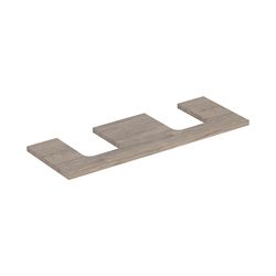 Geberit ONE Waschtischplatte Ausschnitt 2-fach, für Aufsatzwaschtisch Schalenform, 1... GEBERIT-505276006 4025410936592 (Abb. 1)