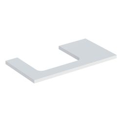 Geberit ONE Waschtischplatte Ausschnitt links, für Aufsatzwaschtisch rechteckig, 90x... GEBERIT-505303002 4025410937186 (Abb. 1)