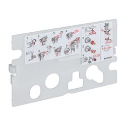 Geberit Schutzplatte für Kappa Unterputzspülkasten 15cm... GEBERIT-240206001 4025416123200 (Abb. 1)