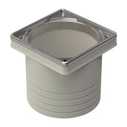 Geberit Rostrahmen mit Ausgleichsring Außendurchmesser 100mm, Standardrost... GEBERIT-241641001 4025416808053 (Abb. 1)
