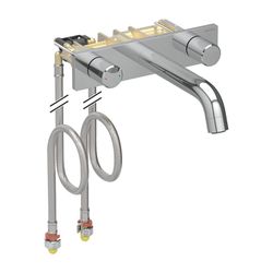 Geberit ONE Waschtischarmatur rundes Design, Wandmontage Länge 20,5cm Zweigriffmisch... GEBERIT-116464211 4025410907219 (Abb. 1)