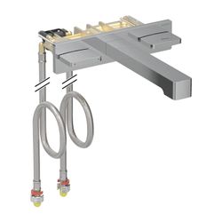 Geberit ONE Waschtischarmatur eckiges Design, Wandmontage Länge 18cm Zweigriffmische... GEBERIT-116463211 4025410906601 (Abb. 1)
