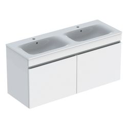 Geberit Renova Plan Set Doppelmöbelwaschtisch zwei Schubladen Korpus und Front Weiß ... GEBERIT-501918011 4025410905437 (Abb. 1)