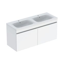 Geberit Renova Plan Set Doppelmöbelwaschtisch zwei Schubladen Korpus und Front Weiß ... GEBERIT-501918011 4025410905437 (Abb. 1)
