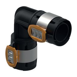 Geberit FlowFit Bogen 90 Grad, Außendurchmesser 75mm, PPSU... GEBERIT-620077001 4025416609384 (Abb. 1)