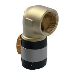 Geberit FlowFit Übergangsbogen 90 Grad mit Innengewinde Bleifreier, d 50mm, Rp 1 1/2... GEBERIT-620535001 4025416641223 (Abb. 1)