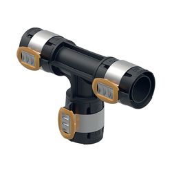 Geberit FlowFit T-Stück egal Außendurchmesser 75mm, PPSU... GEBERIT-620087001 4025416609636 (Abb. 1)