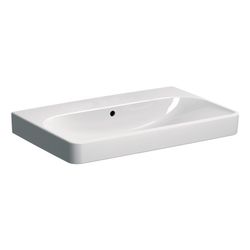 Geberit Smyle Square Waschtisch, Breite 75cm, Tiefe 48cm, ohne Hahnloch, Überlauf si... GEBERIT-500249002 4025410641632 (Abb. 1)