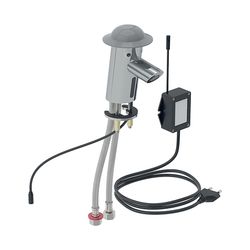 Geberit Bambini Waschtischarmatur Netzbetrieb, mit Mischer, Staubgrau/Hochglanz verc... GEBERIT-116209211 4025410642806 (Abb. 1)