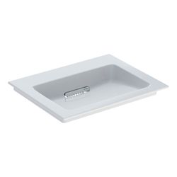 Geberit ONE Möbelwaschtisch Abgang horizontal, B 60cm T 48cm ohne Hahnloch, ohne Übe... GEBERIT-505001001 4025410593528 (Abb. 1)