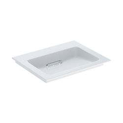 Geberit ONE Möbelwaschtisch Abgang horizontal, B 60cm T 48cm ohne Hahnloch, ohne Übe... GEBERIT-505001001 4025410593528 (Abb. 1)