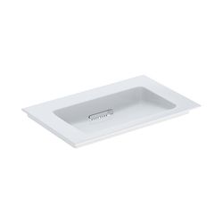 Geberit ONE Möbelwaschtisch Abgang horizontal, B 75cm T 48cm ohne Hahnloch, ohne Übe... GEBERIT-505003001 4025410593542 (Abb. 1)