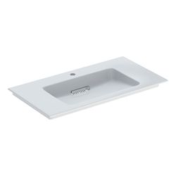Geberit ONE Möbelwaschtisch Abgang horizontal, B 90cm T 48cm Hahnloch mittig, ohne Ü... GEBERIT-505006001 4025410593573 (Abb. 1)