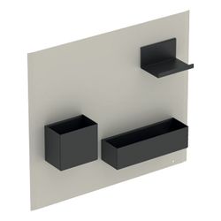 Geberit Magnettafel mit Stauboxen Sandgrau/pulverbeschichtet matt, Lava pulverbeschi... GEBERIT-500649JL2 4022009355062 (Abb. 1)