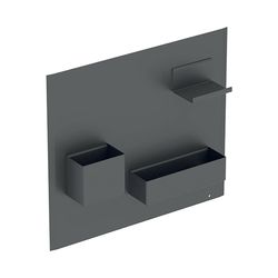 Geberit Magnettafel mit Stauboxen Lava/pulverbeschichtet matt, Lava pulverbeschichte... GEBERIT-500649JK2 4022009355055 (Abb. 1)