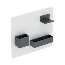 Geberit Magnettafel mit Stauboxen Weiß/pulverbeschichtet matt, Lava pulverbeschichte... GEBERIT-500649012 4022009354683 (Abb. 1)