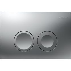 Geberit Delta 25 Drückerplatte, 2-Mengen-Spülung, Mattverchromt... GEBERIT-115125465 4025410652942 (Abb. 1)