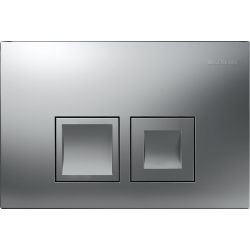 Geberit Delta 25 (vormals Delta 35) Drückerplatte, 2-Mengen-Spülung, Mattverchromt... GEBERIT-115135465 4025410653062 (Abb. 1)