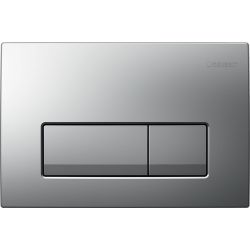 Geberit Delta 50 Drückerplatte, 2-Mengen-Spülung, Mattverchromt... GEBERIT-115105465 4025410653208 (Abb. 1)