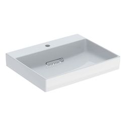 Geberit ONE Waschtisch Abgang horizontal, B 60cm, Tiefe 48cm, Hahnloch mittig, ohne ... GEBERIT-505034001 4025410593870 (Abb. 1)