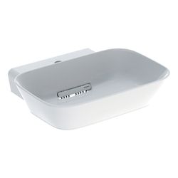 Geberit ONE Aufsatzwaschtisch Schalenform Abgang horizontal 50x42,5cm Hahnloch mitti... GEBERIT-505051001 4025410594020 (Abb. 1)