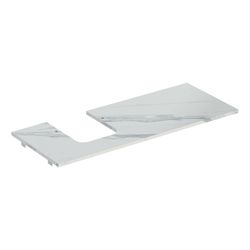 Geberit ONE Waschtischplatte Ausschnitt links, Steinzeug, für Aufsatzwaschtisch Scha... GEBERIT-505125001 4025410631091 (Abb. 1)