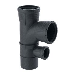 Geberit Silent-Pro Kombibogenabzweig 87,5 Grad d 90mm, d1 90mm, d2 50mm... GEBERIT-393456141 4025416460251 (Abb. 1)