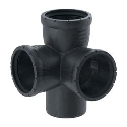 Geberit Silent-Pro Eckabzweig 87,5 Grad d 110mm, d1 110mm, d2 110mm... GEBERIT-393559141 4025416454397 (Abb. 1)