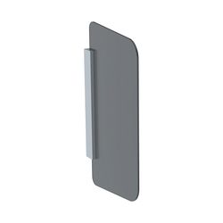 Geberit Urinaltrennwand Glas Halterung Aluminium gebürstet, Glas Anthrazit, satinier... GEBERIT-115211CD1 4025416561569 (Abb. 1)
