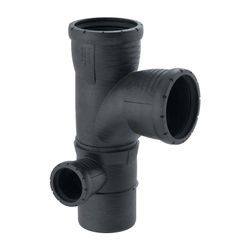Geberit Silent-Pro Kombibogeneckabzweig 87,5 Grad links d 110mm, d1 90mm, d2 50mm... GEBERIT-393570141 4025416461036 (Abb. 1)