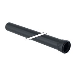 Geberit Silent-Pro Rohr mit Muffe Außendurchmesser 50mm, Länge 50cm... GEBERIT-393202141 4025416450290 (Abb. 1)