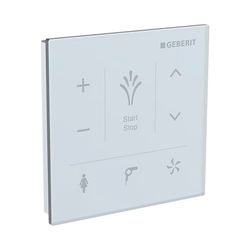 Geberit Wandbedienpanel für Geberit AquaClean, Weiß/Glas... GEBERIT-147038SI1 4025416817031 (Abb. 1)