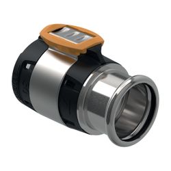 Geberit FlowFit Übergang auf Mapress, mit Pressmuffe, d 63mm, d1 54mm, Edelstahl 1.4... GEBERIT-620339001 4025410631534 (Abb. 1)