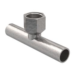 Geberit Mapress C-Stahl T-Stück mit Innengewinde, Einschubenden d 35mm, Rp 1/2″, d1 35mm... GEBERIT-21344 4024723213444 (Abb. 1)