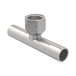 Geberit Mapress C-Stahl T-Stück mit Innengewinde, Einschubenden d 35mm, Rp 1/2″, d1 35mm... GEBERIT-21344 4024723213444 (Abb. 1)