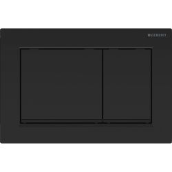 Geberit Omega 20 (ex Omega 30) Drückerplatte, 2-Mengen-Spülung Square, Schwarz/Matts... GEBERIT-115080DW1 4025410693754 (Abb. 1)