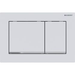 Geberit Omega 20 (ex Omega 30) Drückerplatte, 2-Mengen-Spülung Square, Mattweiß lack... GEBERIT-115080JT1 4025410693471 (Abb. 1)
