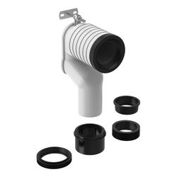 Geberit Set P-Anschlussbogen für Stand-WC Außendurchmesser 90mm... GEBERIT-131081111 4025416073604 (Abb. 1)