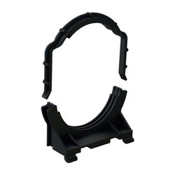 Geberit Rohrschelle für Anschlussbogen für WC, Befestigungsabstand 48/95mm... GEBERIT-242012001 4025416753070 (Abb. 1)