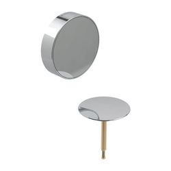 Geberit Split Fertigbauset für Badewannenablauf mit Drehbetätigung, Hochglanz verchr... GEBERIT-150300211 4025410592064 (Abb. 1)