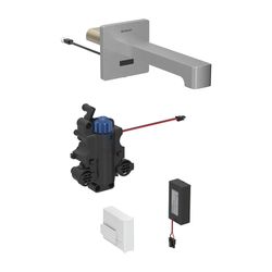 Geberit Brenta Waschtischarmatur Wandmontage Batteriebetrieb mit Thermostatmischer L... GEBERIT-116298SN1 4025410065469 (Abb. 1)