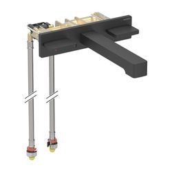Geberit ONE Waschtischarmatur eckiges Design, Wandmontage Länge 18cm Zweigriffmische... GEBERIT-116461141 4025410064462 (Abb. 1)