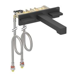 Geberit ONE Waschtischarmatur eckiges Design, Wandmontage, Länge 22cm Zweigriffmisch... GEBERIT-116465141 4025410064509 (Abb. 1)