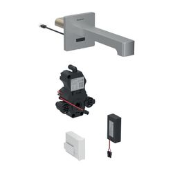 Geberit Brenta Waschtischarmatur Wandmontage, Batteriebetrieb, mit Mischer, Länge 22... GEBERIT-116294SN1 4025410065421 (Abb. 1)